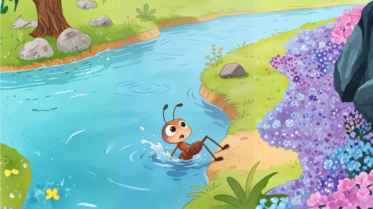 चींटी नदी के किनारे