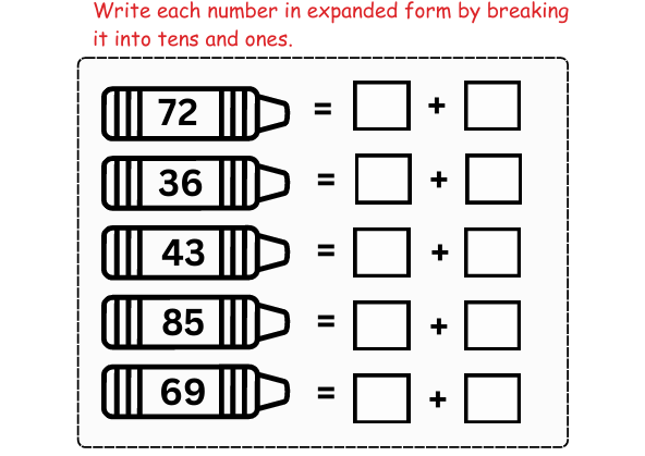 Write Numbers in Expanded Form in your book.
