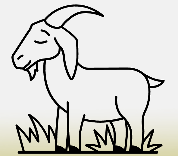 Grass and Goat