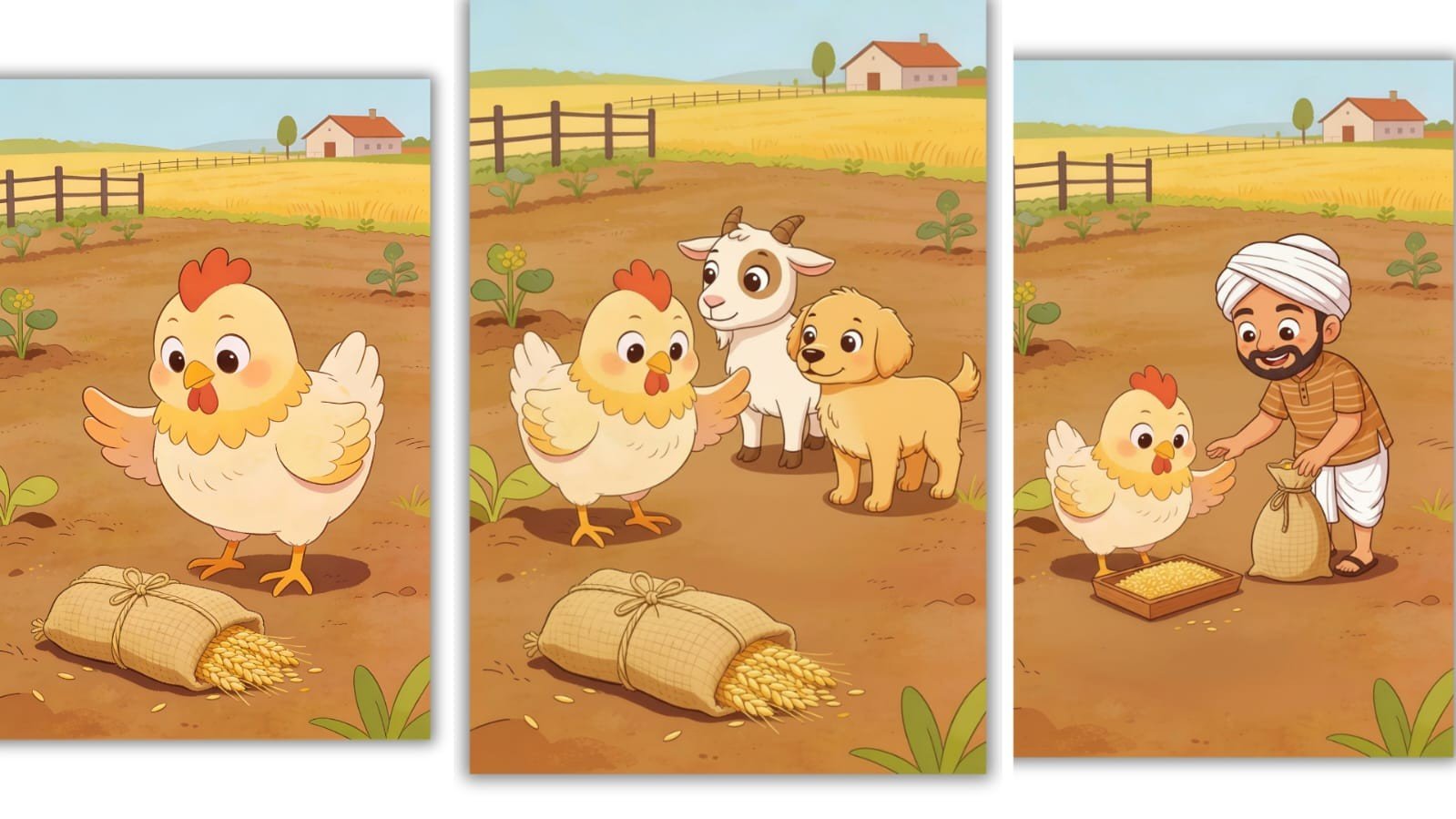 मुर्गी  और किसान