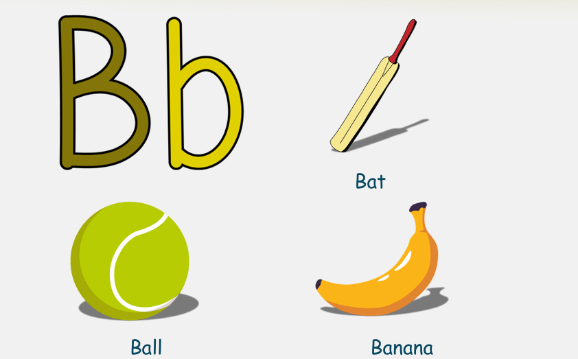 Children learning alphabet with teacher