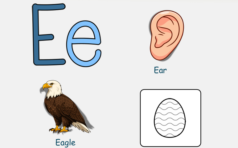 Children learning alphabet with teacher